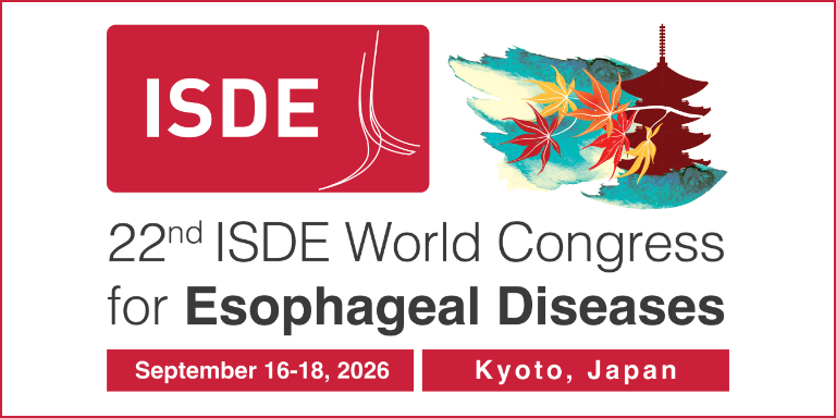 22nd ISDE World Congress for Esophageal Diseases September 16-18, 2026 | Kyoto, Japan